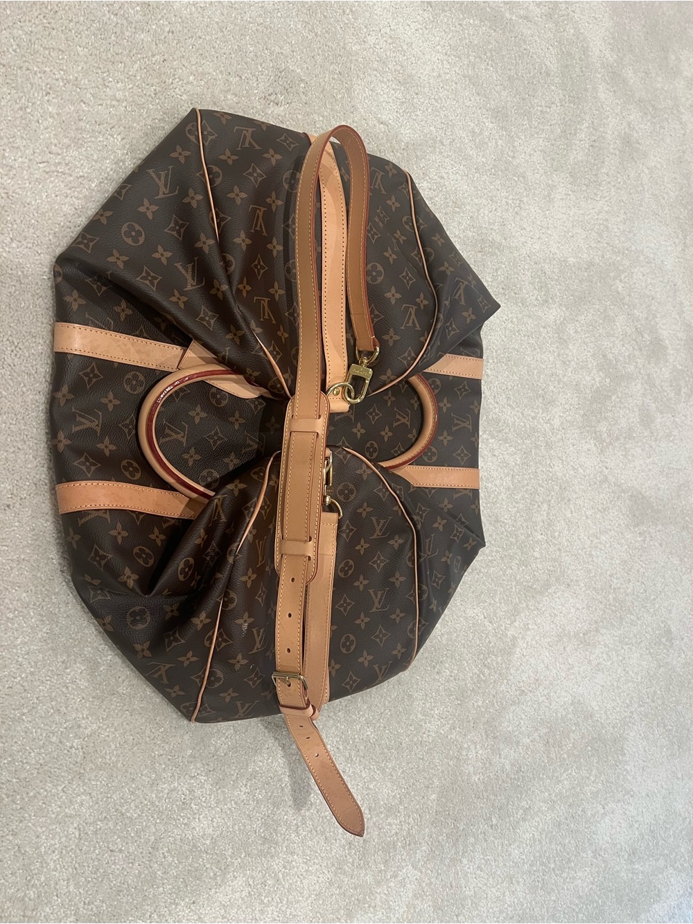 Louis Vuitton Monogram Canvas Duffel with Natural Vachetta Trim - Picture 6 of 8